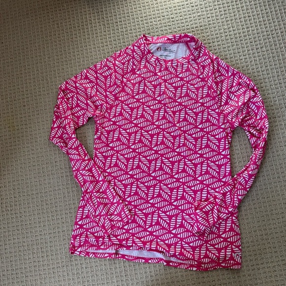 Vibrant Pink Patterned Women's Swim Coverup - Picture 1 of 5